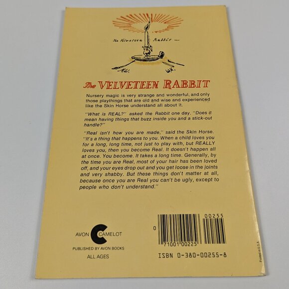 Avon Books The Velveteen Rabbit 1st Camelot Printing 1975 - Picture 2 of 10